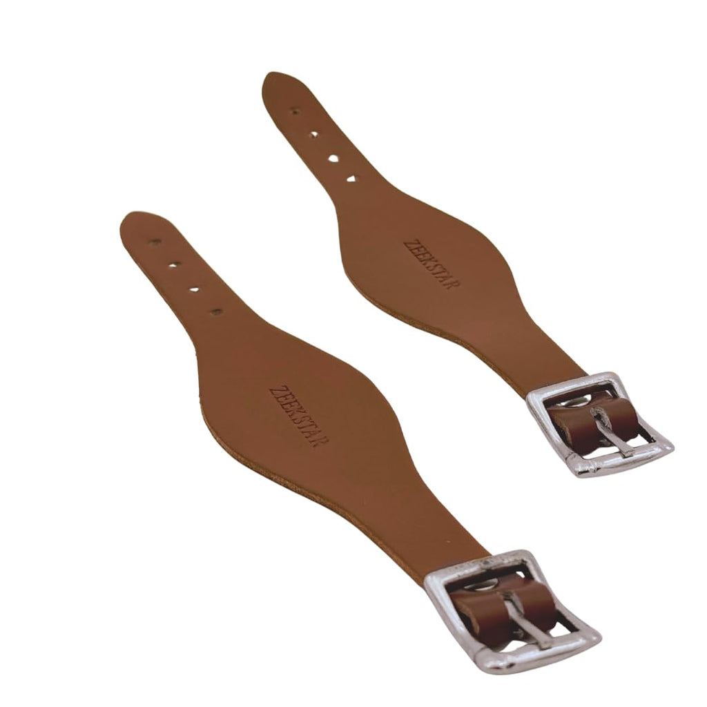 Leather Stirrup Hobble Straps with Stainless Steel Buckle C824293