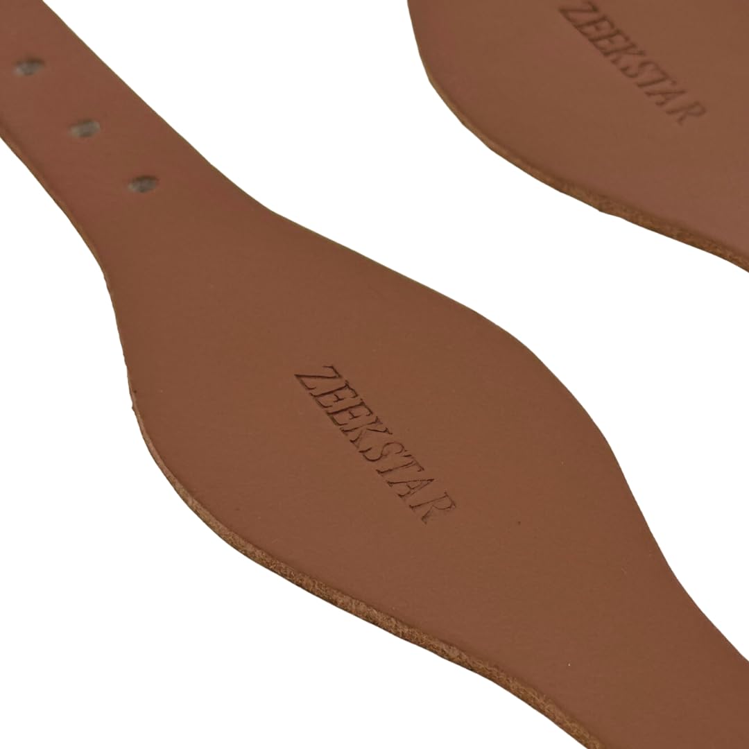 Leather Stirrup Hobble Straps with Stainless Steel Buckle C824293