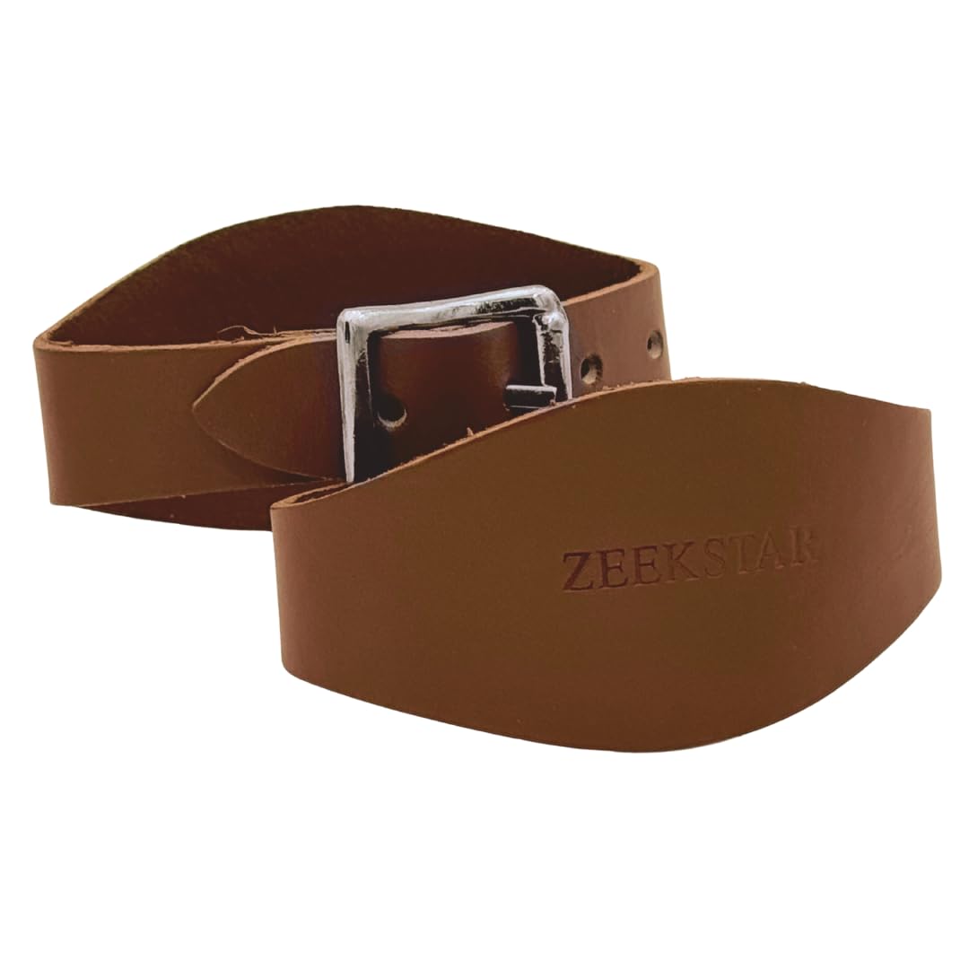 Leather Stirrup Hobble Straps with Stainless Steel Buckle C824293
