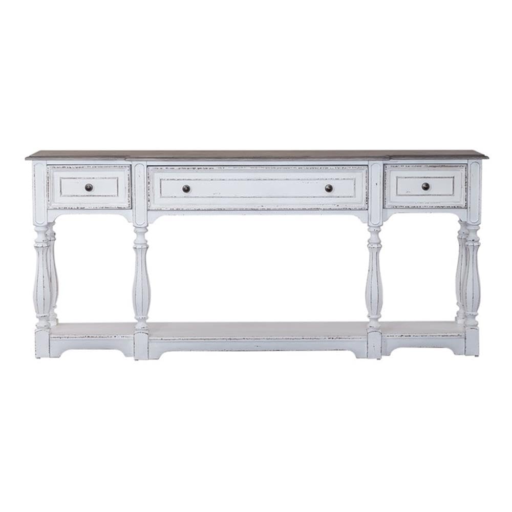 72-Inch Console Table with 3 Drawers and Bottom Shelf H604