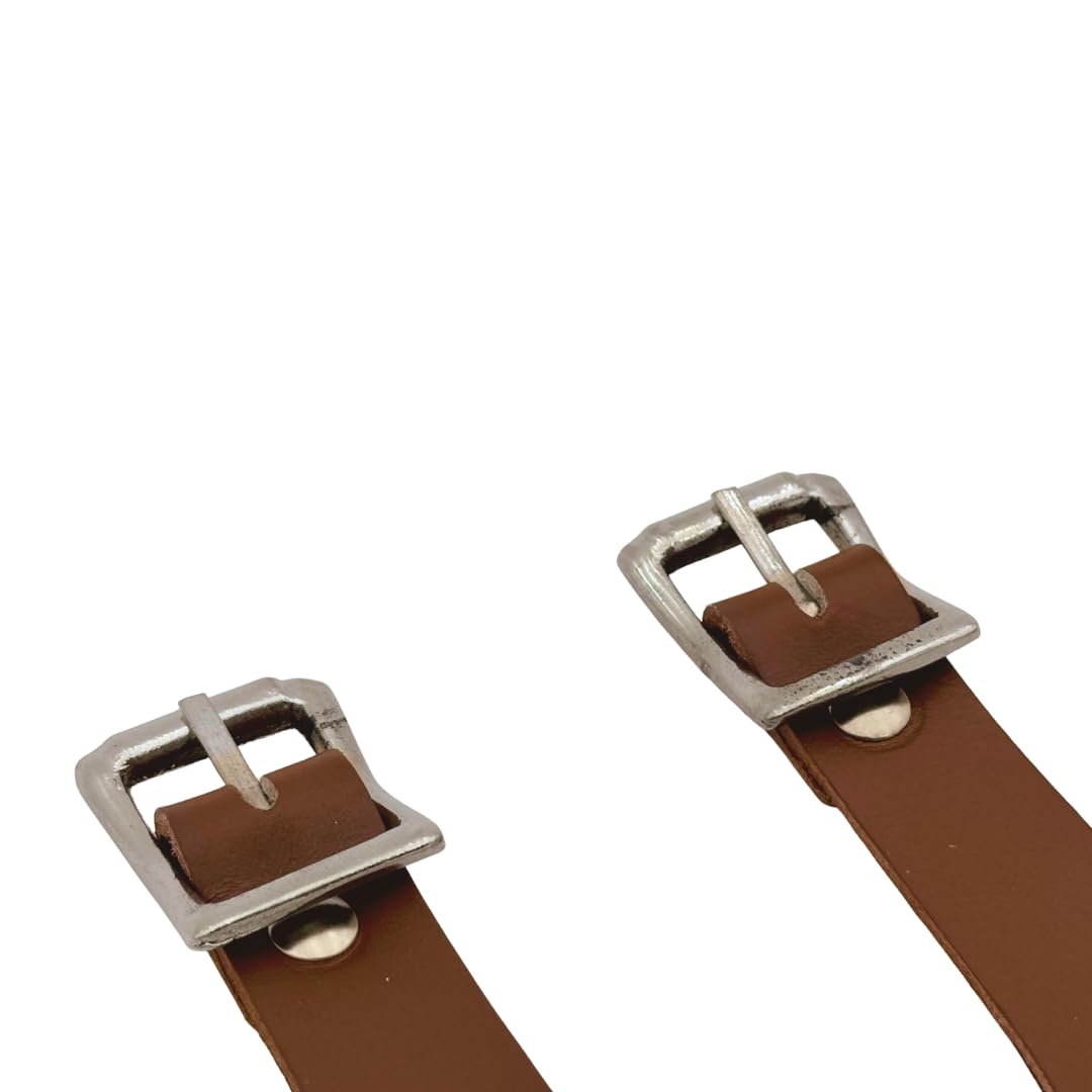 Leather Stirrup Hobble Straps with Stainless Steel Buckle C824293