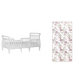 3 in 1 Convertible Toddler Bed and Firm Fiber Crib Mattress V3760