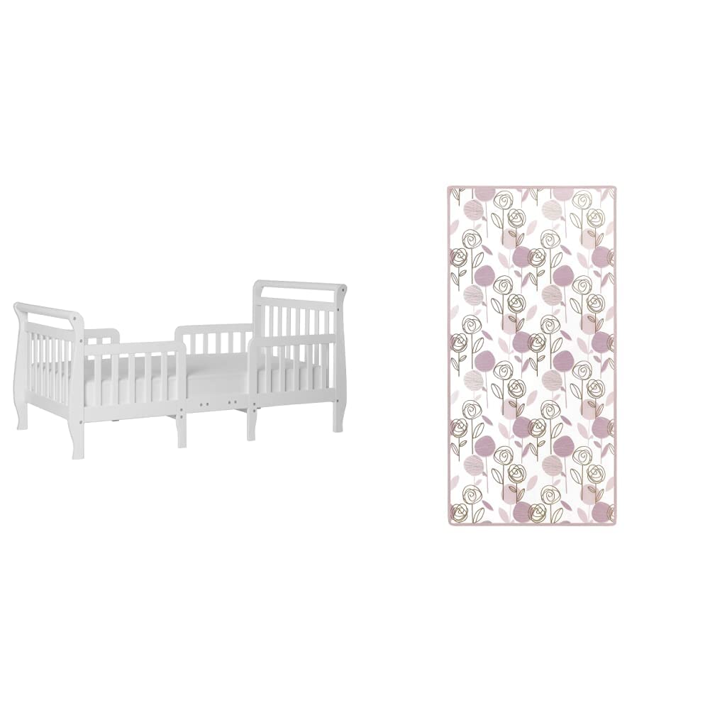 3 in 1 Convertible Toddler Bed and Firm Fiber Crib Mattress V3760