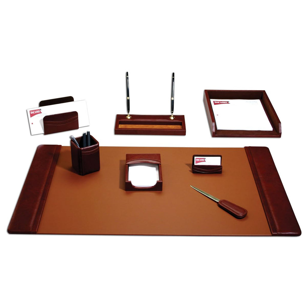 8-Piece Leather Desk Set J240289