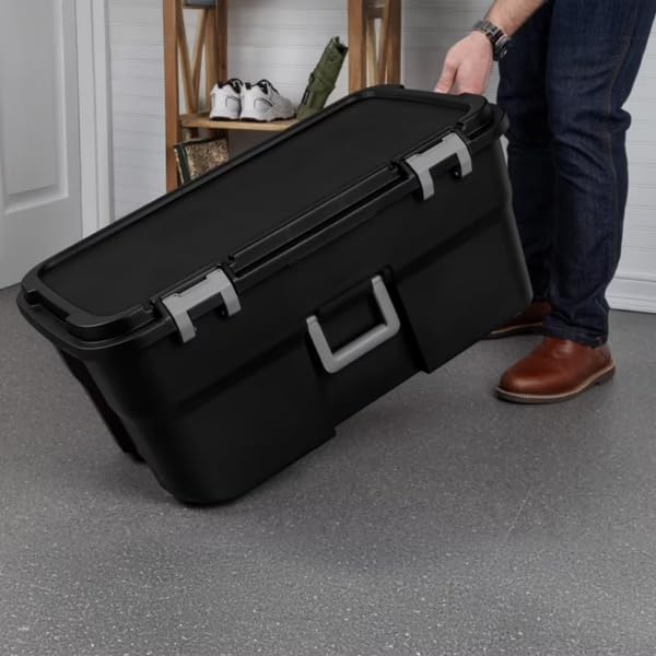 Black 22 Gallon Wheeled Storage Trunk H307200