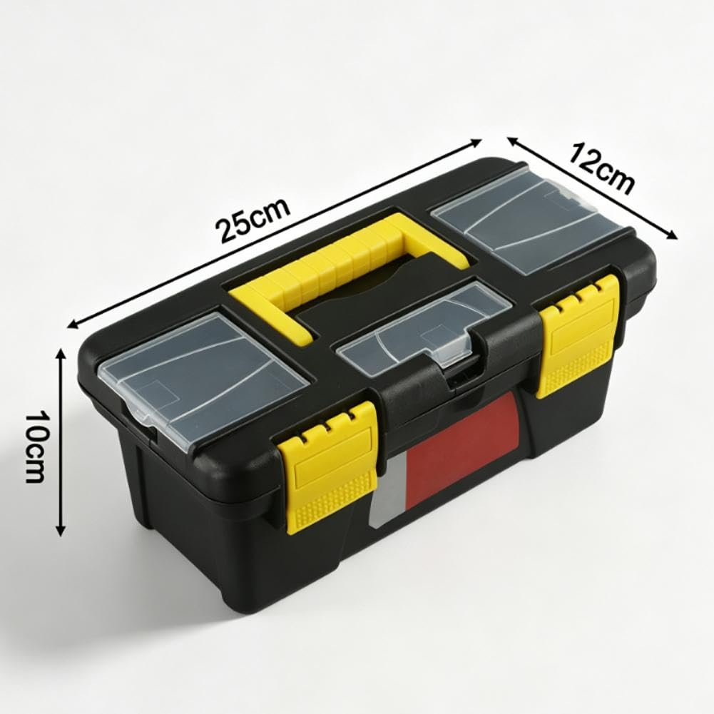 10-Inch Two-Layer Plastic Toolbox with Reinforced Handle B371