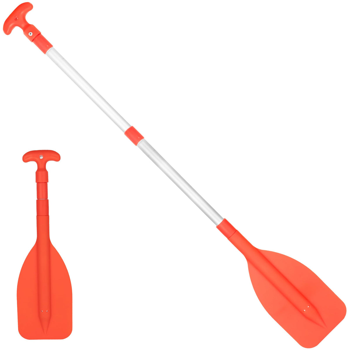 Telescoping Floating Orange Boat Paddle Q95168