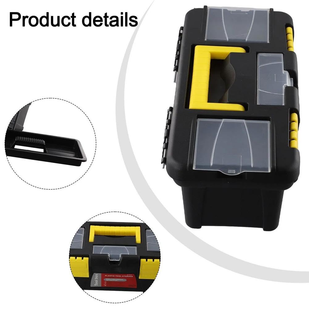 10-Inch Two-Layer Plastic Toolbox with Reinforced Handle B371