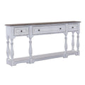 72-Inch Console Table with 3 Drawers and Bottom Shelf H604