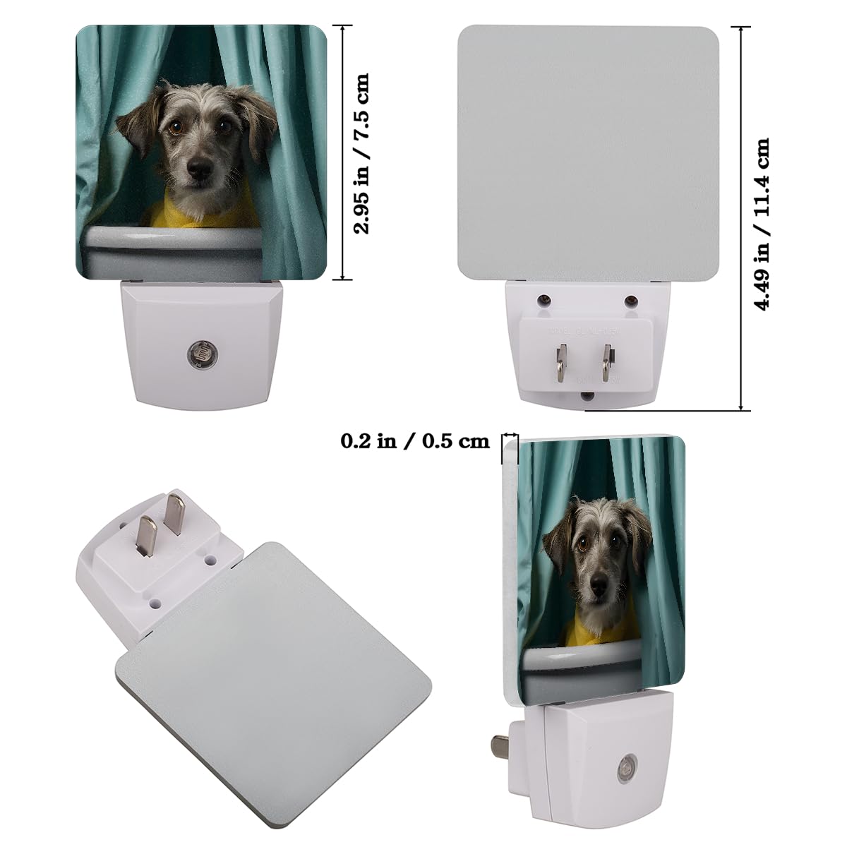 Plug-in Dusk to Dawn Sensor LED Night Light 2 Pack J44245