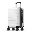 20 Inch White Hard Shell Carry on Luggage D99495