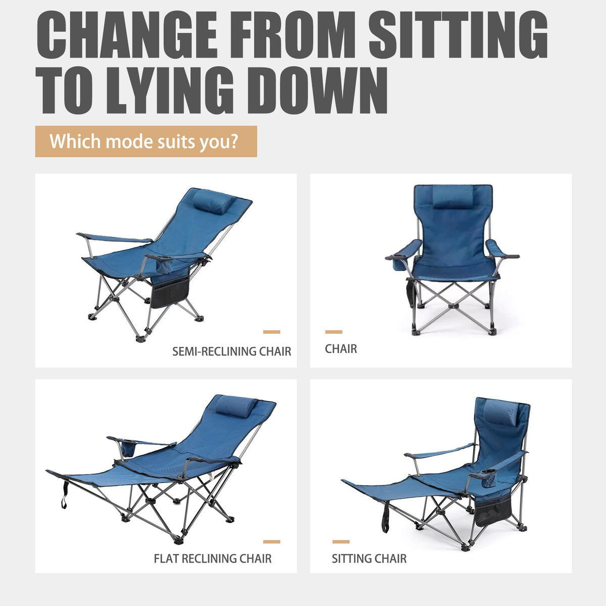 Zero Gravity Reclining Folding Chair with Footrest Cup Holder V884671
