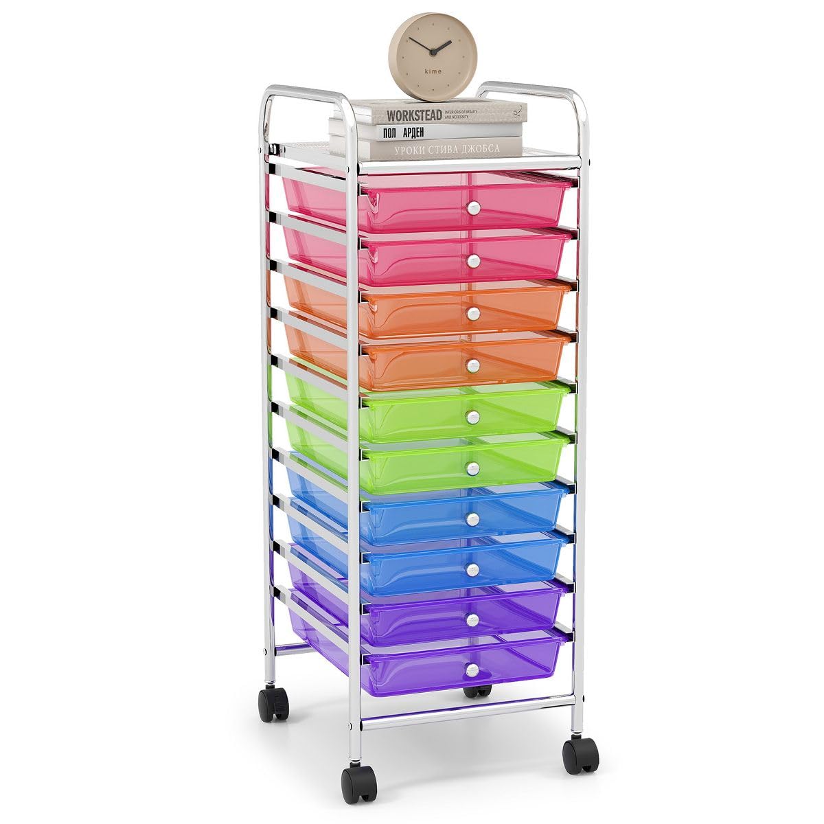 10 Drawer Rolling Storage Cart L5124