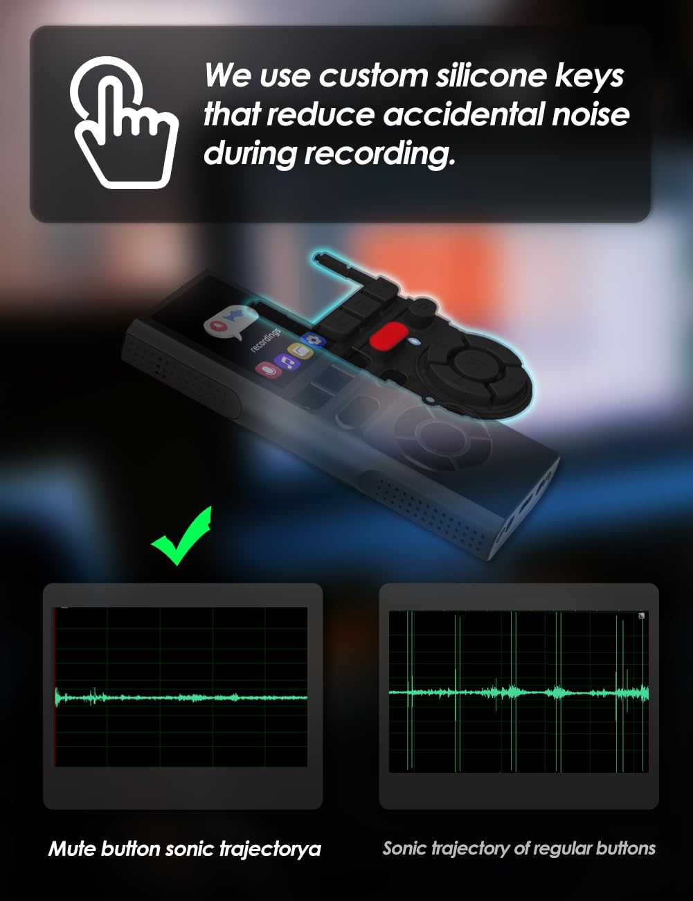 64GB Digital Voice Recorder with Playback USB I7673