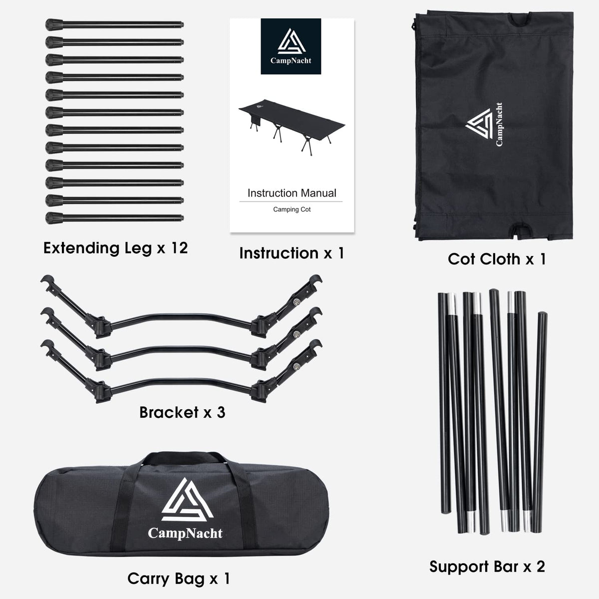 Ultralight Aluminium Camping Cot A386