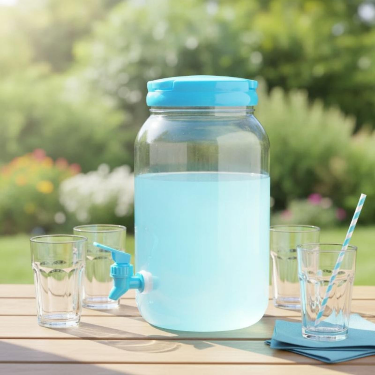 Clear 3.8L Beverage Dispenser with Spigot Q291112