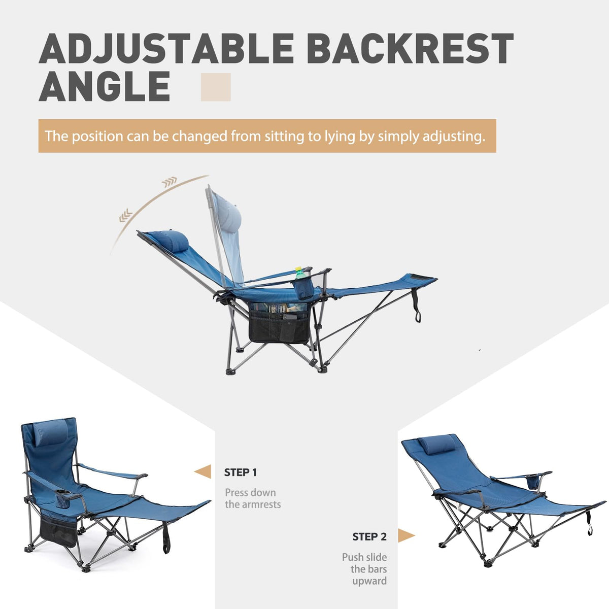 Zero Gravity Reclining Folding Chair with Footrest Cup Holder V884671