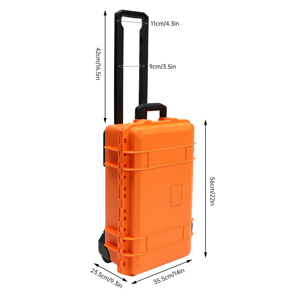 22" Weatherproof Hard Camera Case with Foam C9721