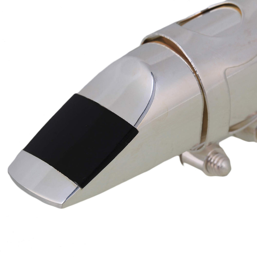 Silver Brass Alto Saxophone Mouthpiece with Cap Ligature P104