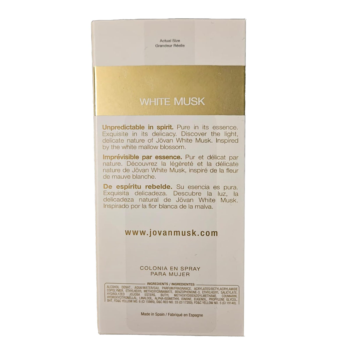 White Musk Cologne 3.25 oz E26251