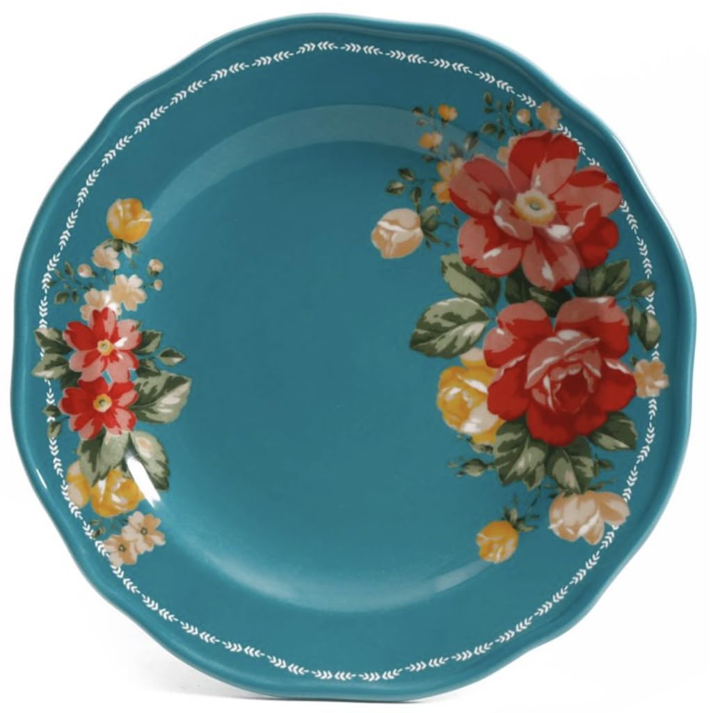 12-Piece Teal Dinnerware Set X558