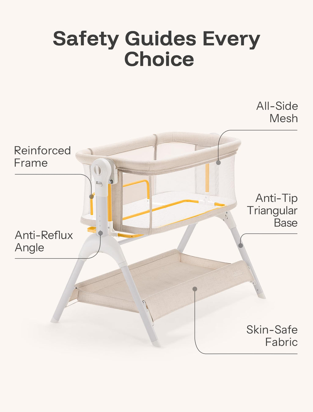 Baby Bassinet Bedside Sleeper J4118