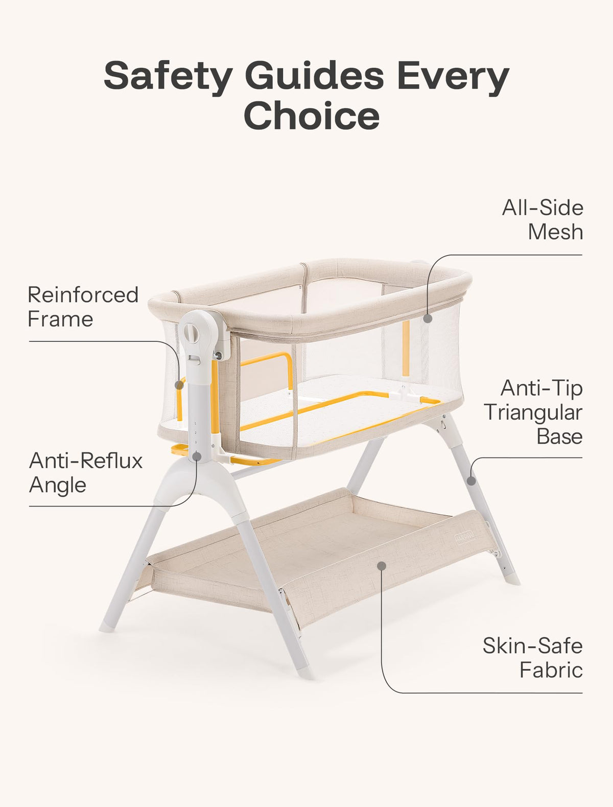 Baby Bassinet Bedside Sleeper J4118