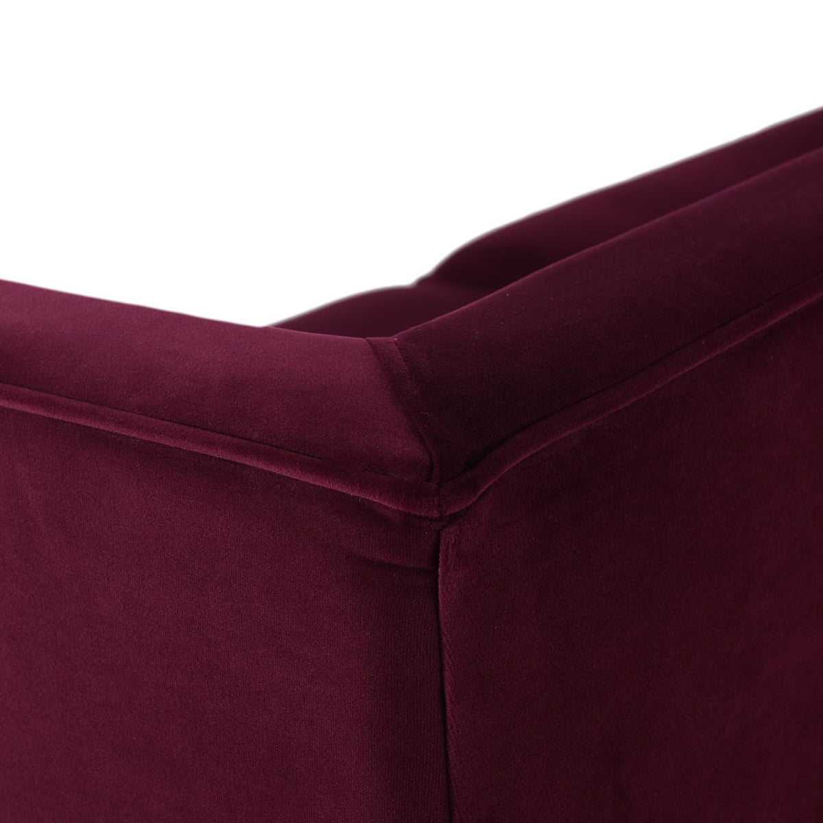 84 inch Burgundy Velvet Tufted Sofa B709