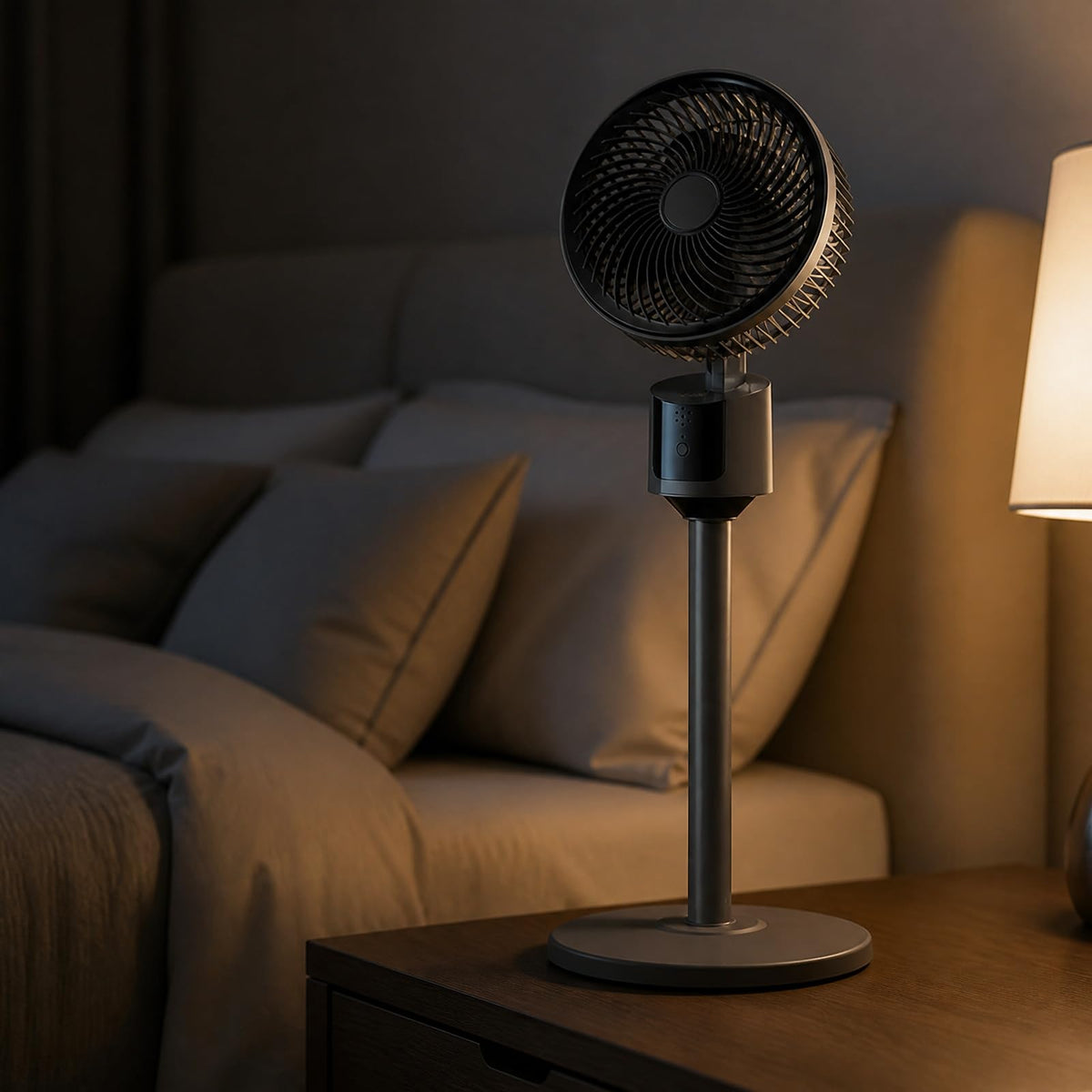 Pedestal Fan with USB Power, 3 Speed Quiet Floor Fan N9706