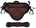 Padded Suede Leather Bareback Pad with Girth & Stirrups T24083