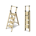 4 Step Lightweight Folding Ladder with Handgrip 330lbs Capacity M41119