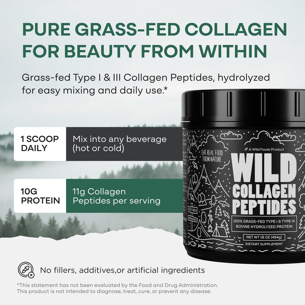 Collagen Peptides Powder Grass-Fed Hydrolyzed 16oz Z1360