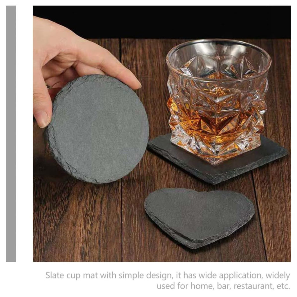 Natural Stone Decorative Cup Coaster Set A32035