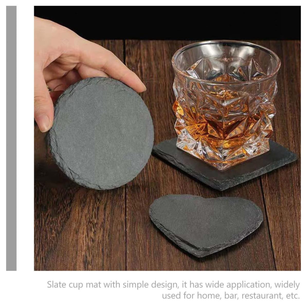 Natural Stone Decorative Cup Coaster Set A32035