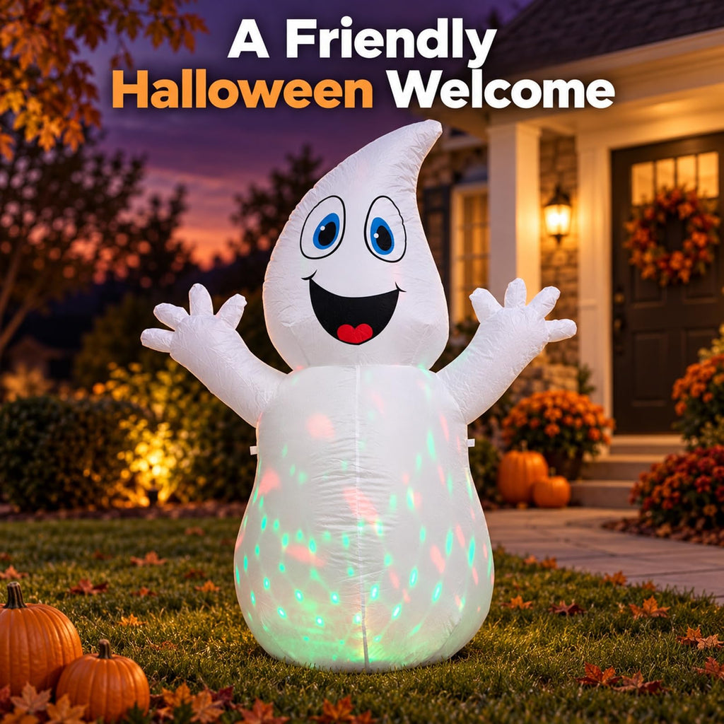 5.5 FT Inflatable Ghost with Light W131