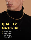 Cuban Link Chain Stainless Steel 14K Gold Plated J12251
