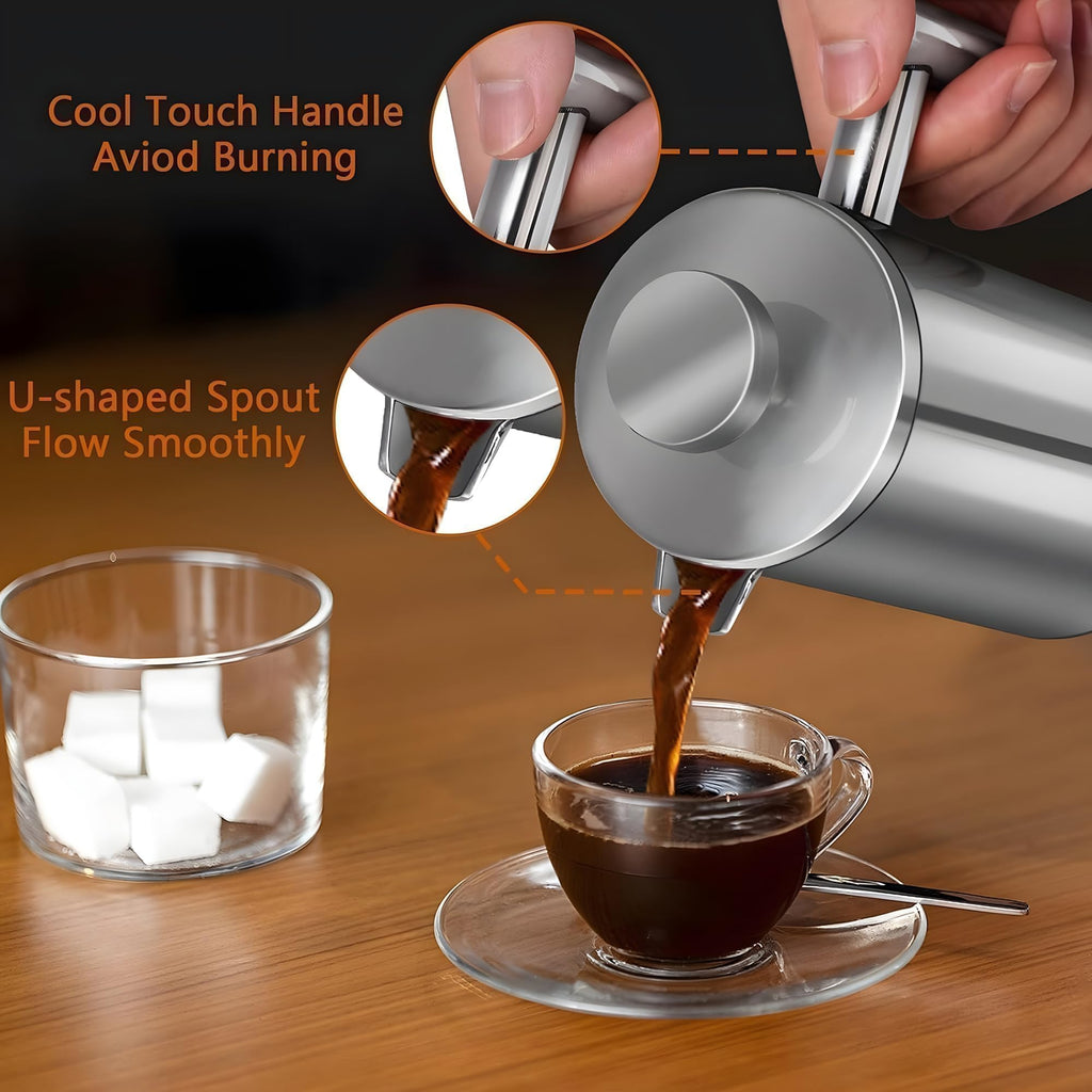 50oz Stainless Steel Double Wall Insulated French Press W27247