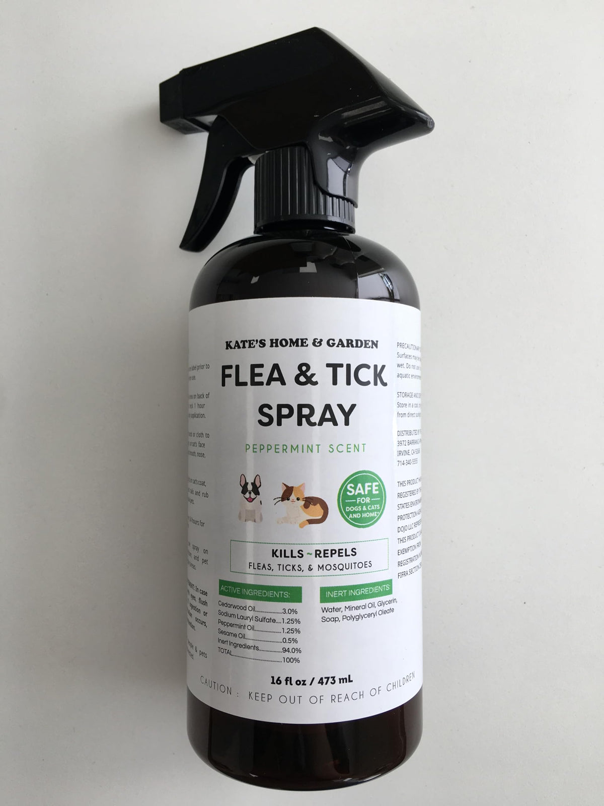 Flea and Tick Spray for Dogs & Cats 16oz Z6463