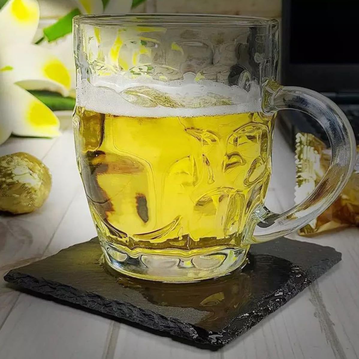 Natural Stone Decorative Cup Coaster Set A32035