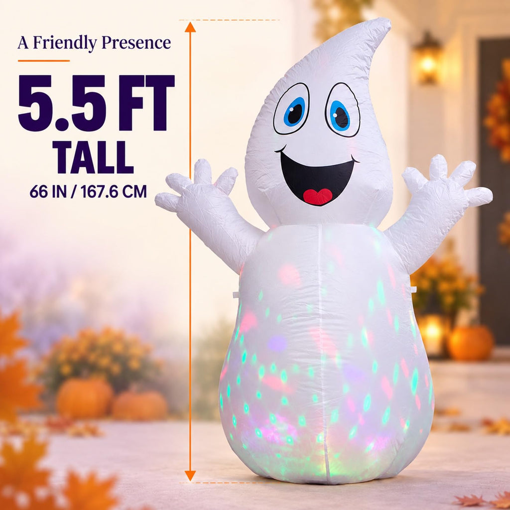5.5 FT Inflatable Ghost with Light W131