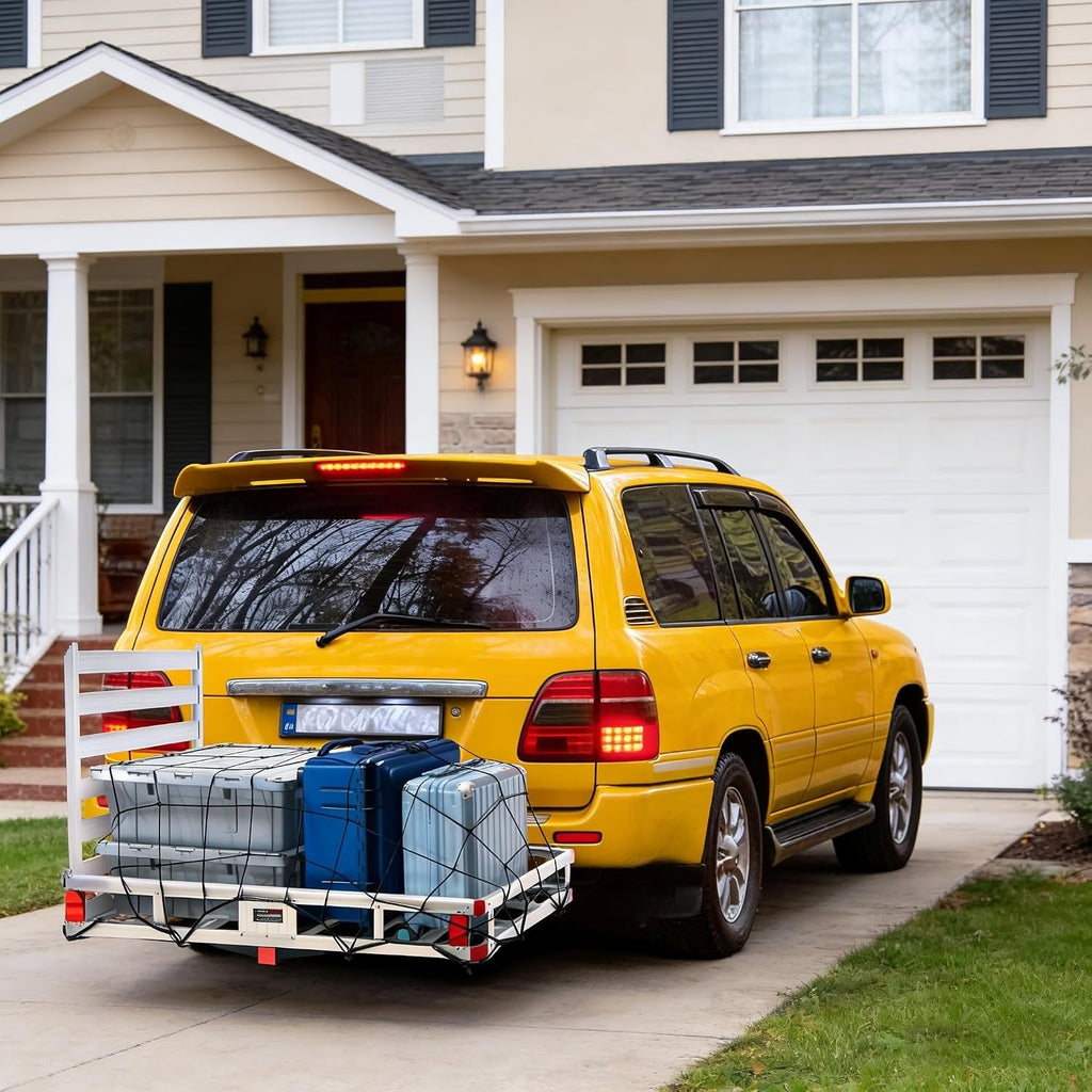 Aluminum Hitch Cargo Carrier with Folding Ramp V431