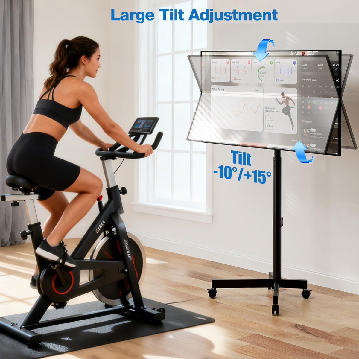 Mobile TV Cart for 13-55 inch TVs Q584448