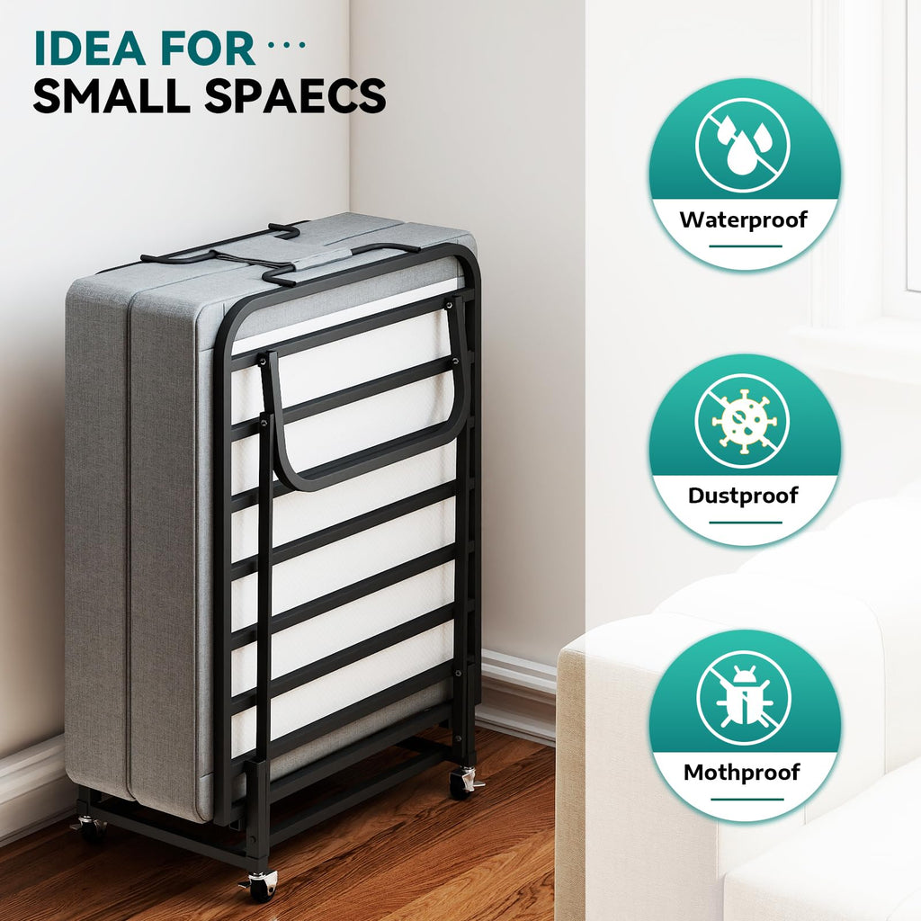 Folding Bed on Wheels 75" x 31" N979898