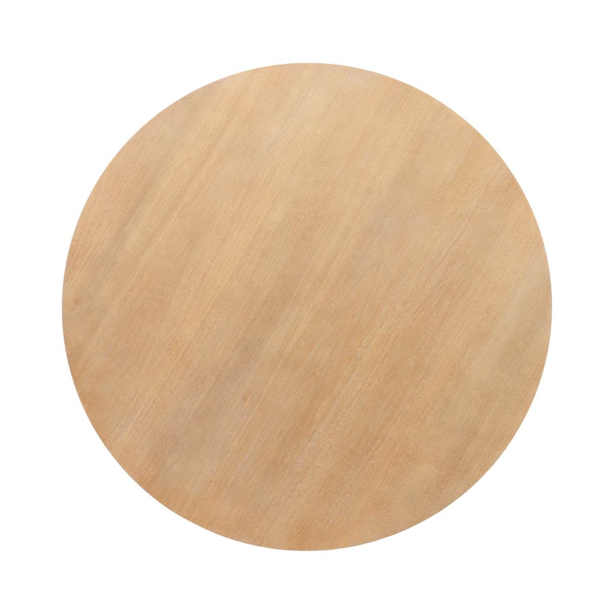Round Two-Tier Wood Coffee Table with Storage O646236