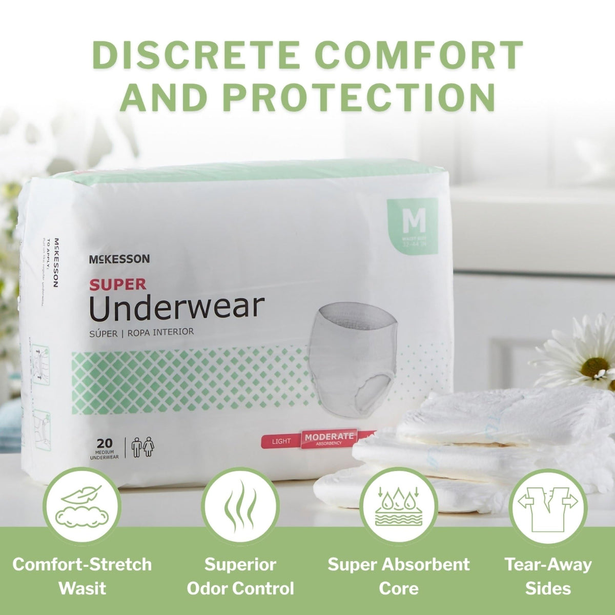 Medium 80 ct Incontinence Underwear S118712