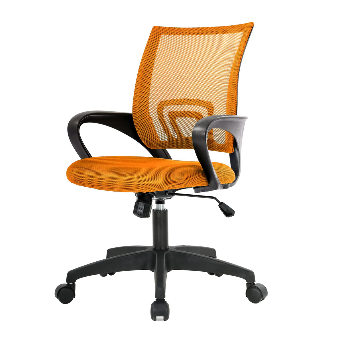 Ergonomic Orange Mesh Office Chair with Lumbar Support E6550