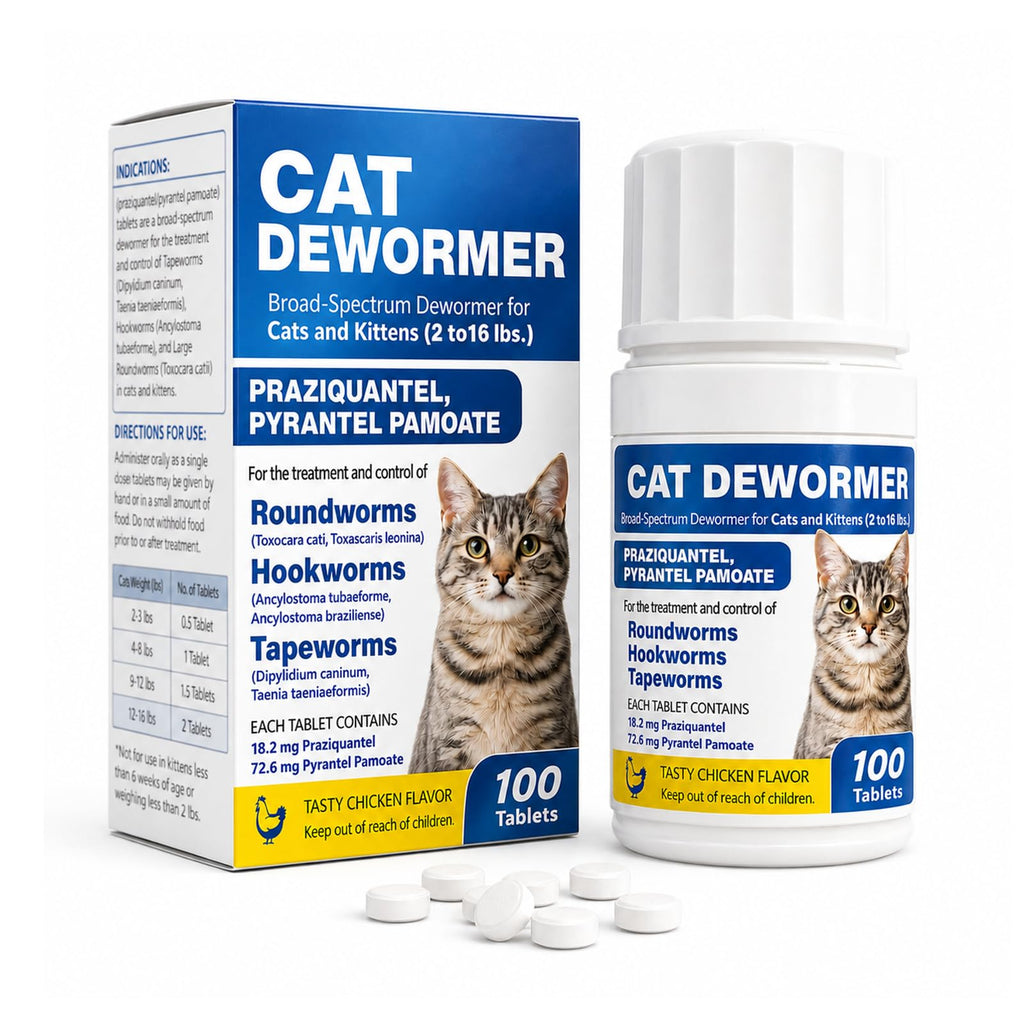 Cat and Kitten Dewormer 100 Tablets S727517