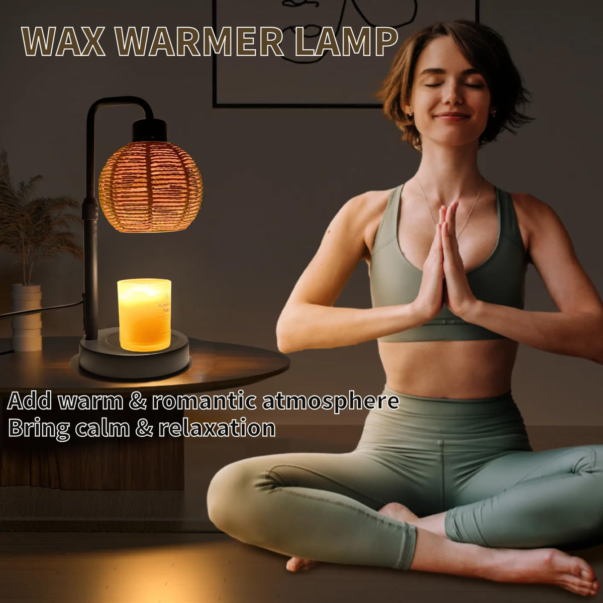 Electric Candle Warmer Lamp with Timer, Adjustable Dimmable M8241
