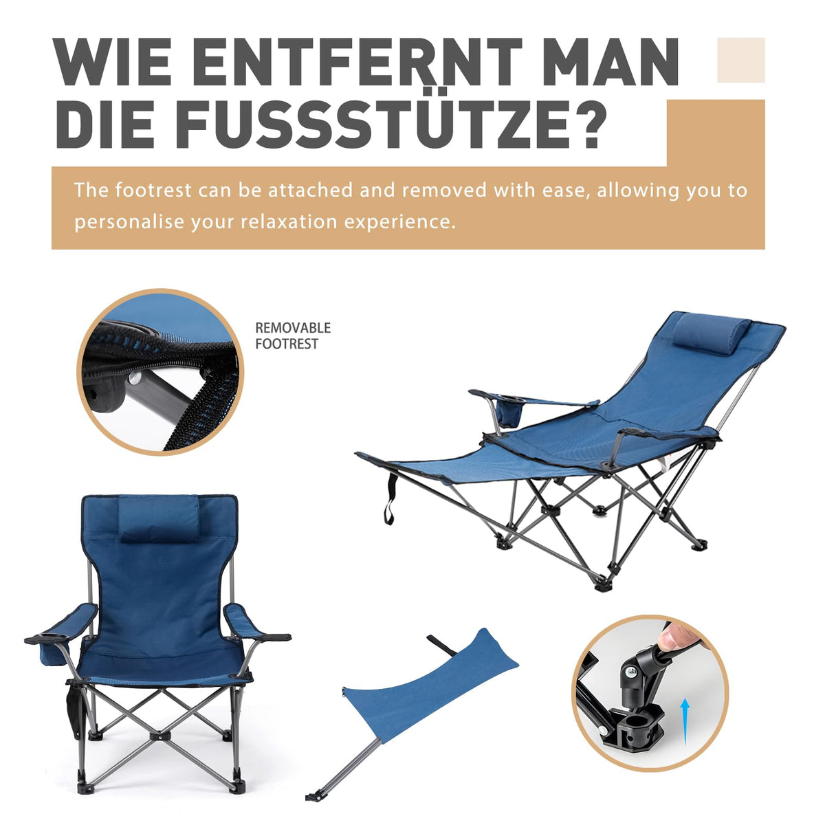 Zero Gravity Reclining Folding Chair with Footrest Cup Holder V884671