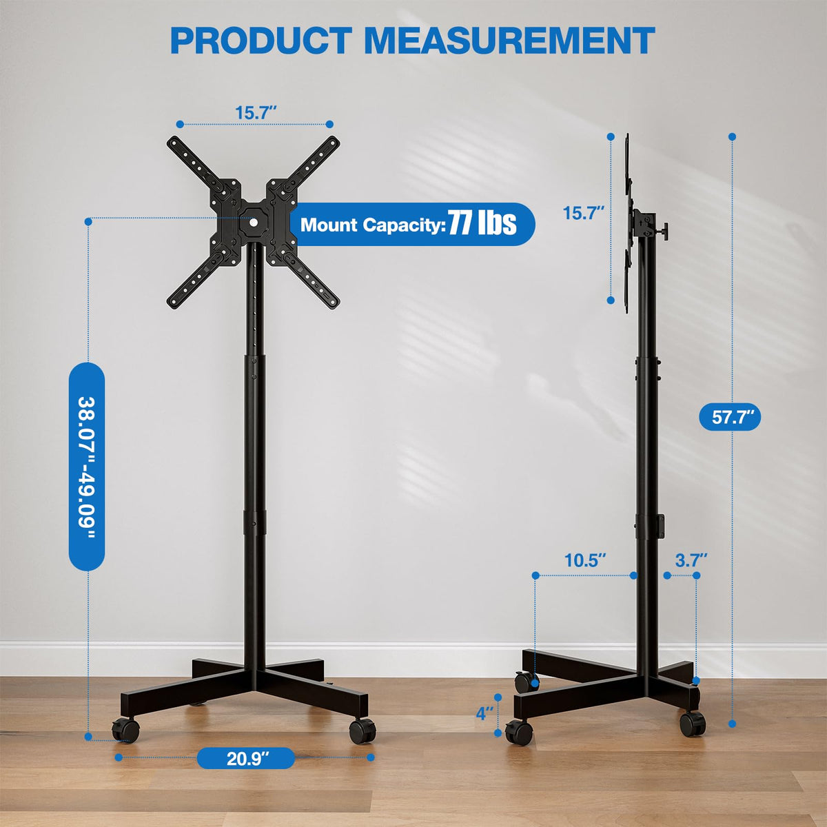 Mobile TV Cart for 13-55 inch TVs Q584448